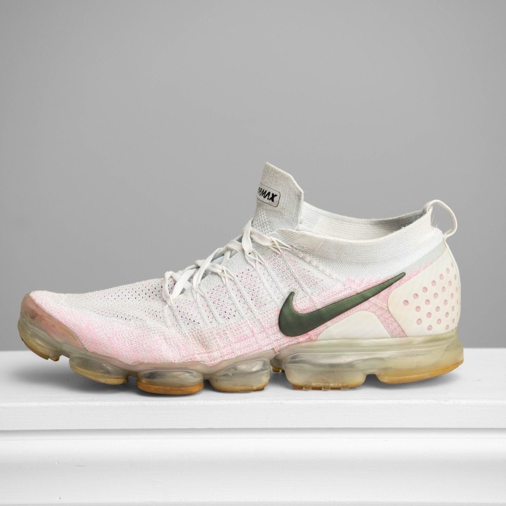 Nike Air VaporMax Flyknit 2 Men 14 White Sunset Pulse Sporty Athleisure GorpCore